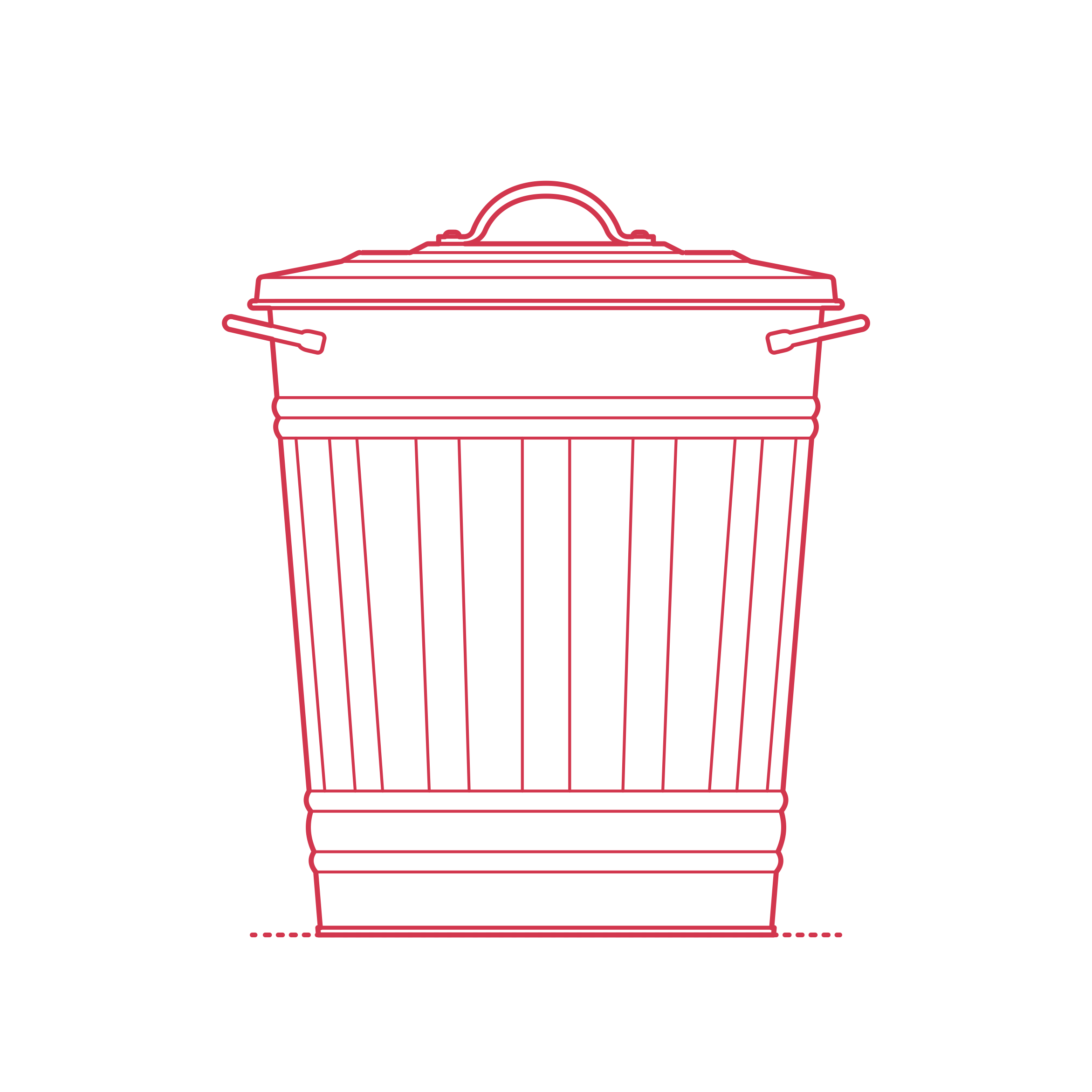 Objects Kitchen Trash Cans Ikea Knodd Bin Large Contour Svg Vector Free Vectors